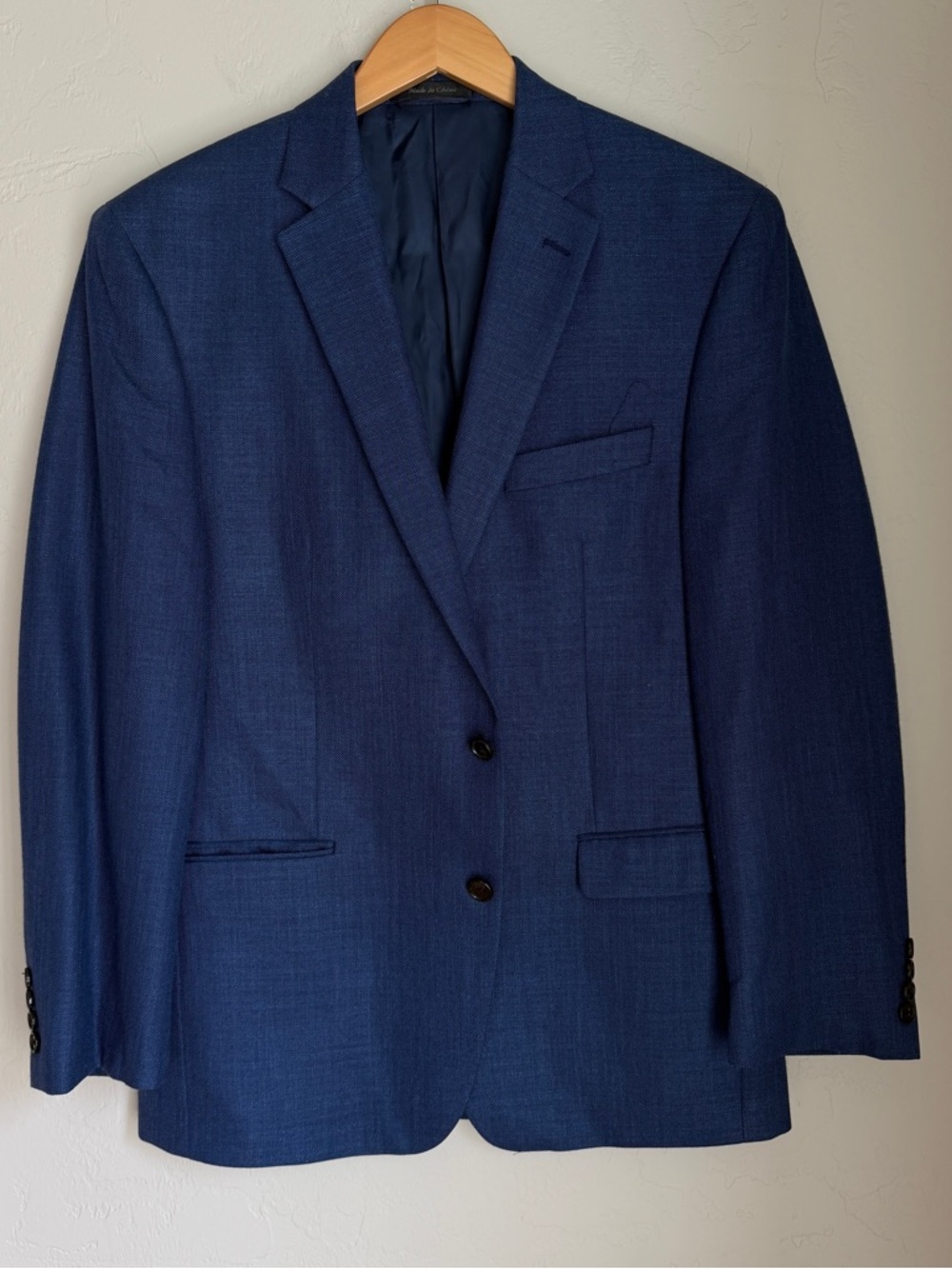 Lauren Ralph Lauren Men's Linen Blend Navy Blue Two Button Blazer Jacket Sz. 42R - Picture 12 of 12